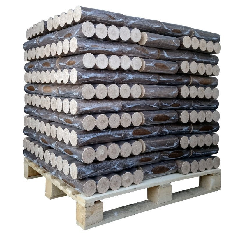 Holzbriketts – 100 % Hartholz – Palette mit 960 kg