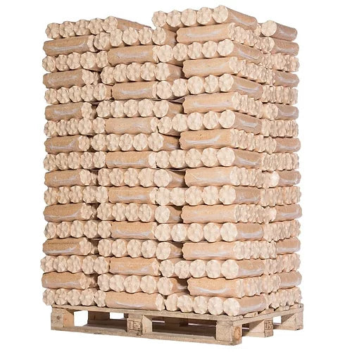 Verdichtetes Holz – 100 % Weichholz – Palette mit 960 kg