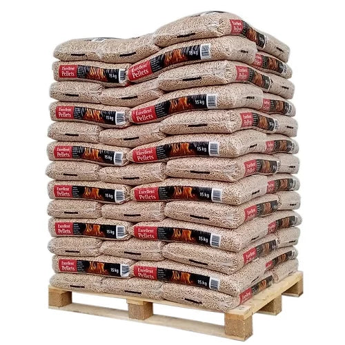 Exzellente Pellets – Palette mit 65 Säcken zu 15 kg