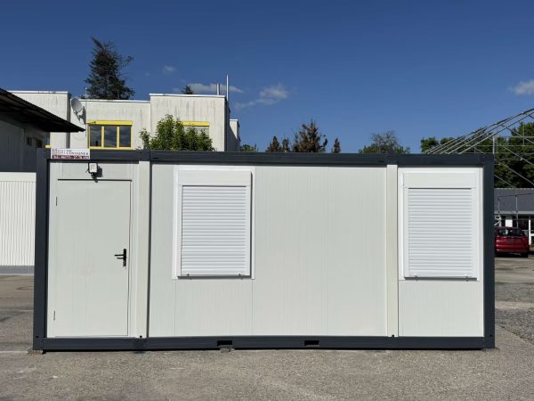 Baubüro 17 m² mit Rollläden
