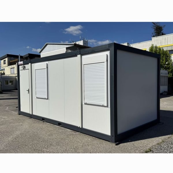Baubüro 17 m² mit Rollläden