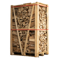2x Paletten (weiße Eiche + Buche/Hainbuche) – 50 cm Scheite