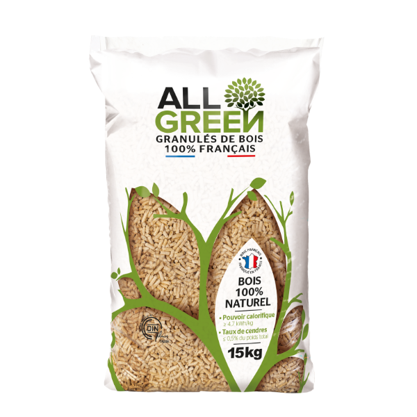 Holzpellets GRANUFLAM – Palette 72 Säcke à 15 kg – DINplus