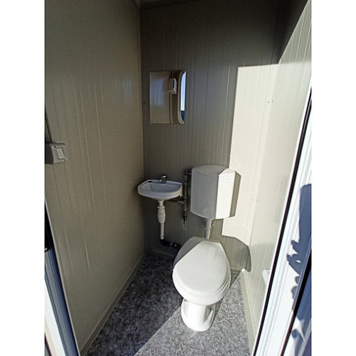 Sanitärblock s1 mit wc und waschbecken