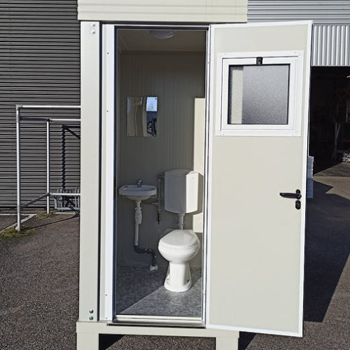 Sanitärblock s1 mit wc und waschbecken