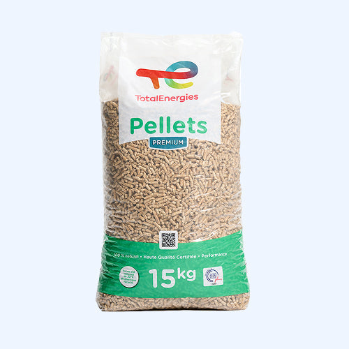 Holzpellets Total Premium – Palette 66 Säcke à 15 kg (990 kg) – DINplus / ENplus A1